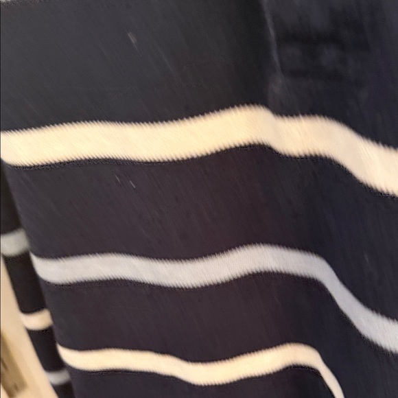 Brooks Brothers Dark Blue and White Striped Polo. Size large - Picture 5 of 6